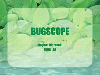 BUGSCOPE