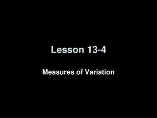 Lesson 13-4