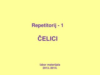 Repetitorij - 1