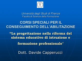 Dott. Davide Capperucci