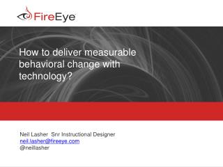 How to deliver measurable behavioral change with technology?