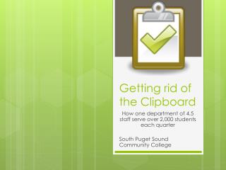 Getting rid of the Clipboard