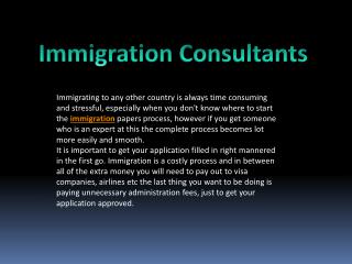 Immigration Consultants