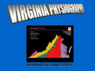 VIRGINIA PHYSIOGRAPHY