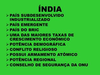 ÍNDIA