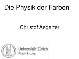 Die Physik der Farben