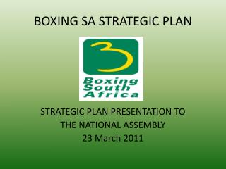 BOXING SA STRATEGIC PLAN