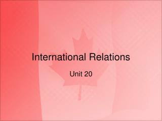 International Relations