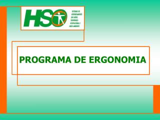 PROGRAMA DE ERGONOMIA