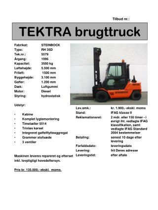 TEKTRA brugttruck