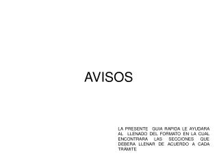 AVISOS