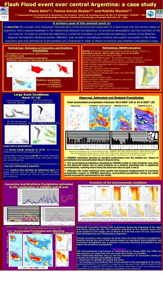 Flash Flood event over central Argentina: a case study