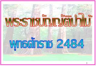 พระราชบัญญัติป่าไม้