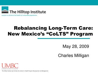 Rebalancing Long-Term Care: New Mexico’s “CoLTS” Program