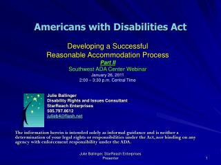 Americans with Disabilities Act