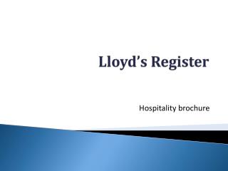 Lloyd’s Register