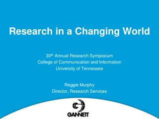 Research in a Changing World