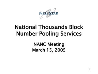 National Thousands Block Number Pooling Services
