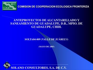 COMISION DE COOPERACION ECOLOGICA FRONTERIZA