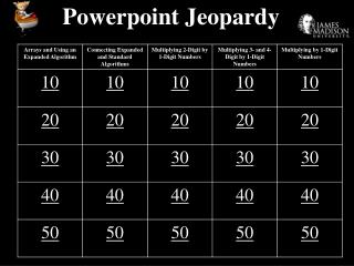 Powerpoint Jeopardy