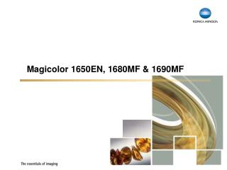 Magicolor 1650EN, 1680MF &amp; 1690MF