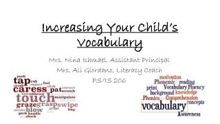 Increasing Your Child’s Vocabulary