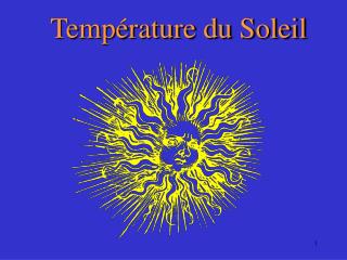 Température du Soleil