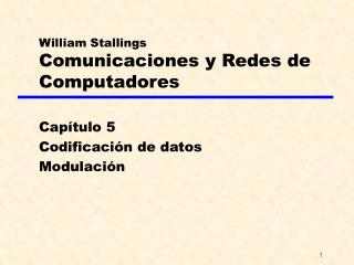 William Stallings Comunicaciones y Redes de Computadores