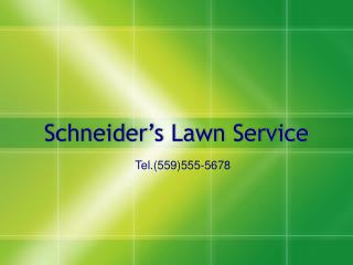 Schneider’s Lawn Service