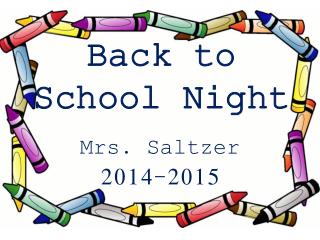 Back to School Night