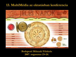13. MultiMédia az oktatásban konferencia