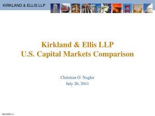 Kirkland & Ellis LLP U.S. Capital Markets Comparison