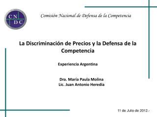 Comisión Nacional de Defensa de la Competencia
