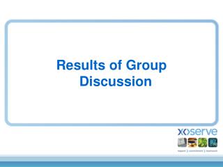 Results of Group Discussion