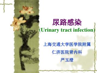 尿路感染 (Urinary tract infection)