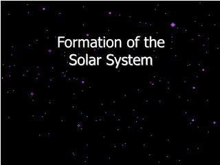 Formation of the Solar System