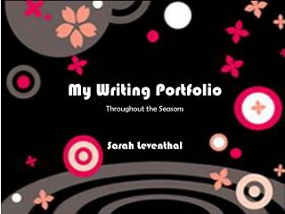 My Writing Portfolio