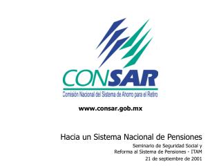 Hacia un Sistema Nacional de Pensiones