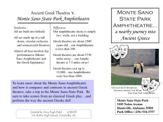 Monte Sano State Park Amphitheatre… a nearby journey into Ancient Greece