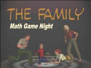 Math Game Night