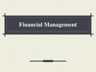 Financial Management