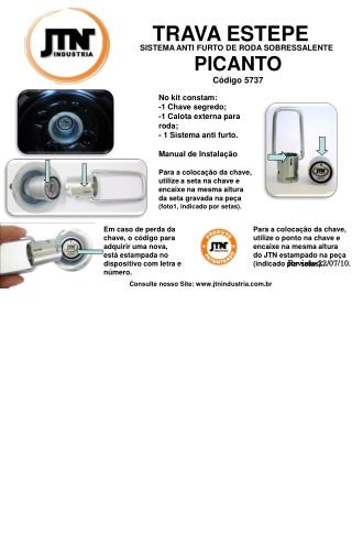 SISTEMA ANTI FURTO DE RODA SOBRESSALENTE