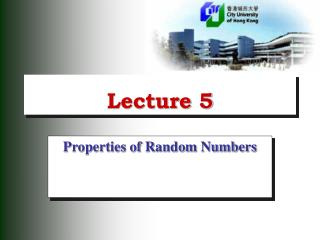 Lecture 5