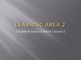 Learning Area 2