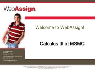 Welcome to WebAssign!