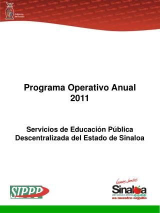 Programa Operativo Anual 2011