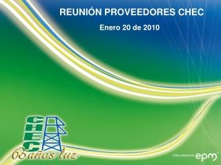 REUNIÓN PROVEEDORES CHEC