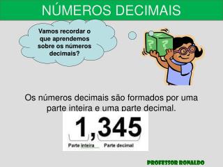 NÚMEROS DECIMAIS