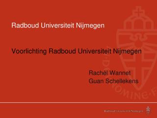 Radboud Universiteit Nijmegen