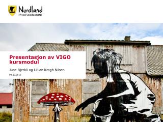 Presentasjon av VIGO kursmodul June Bjerkli og Lillian Krogh Nilsen 04.09.2013